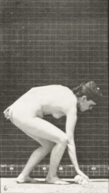 Plate 220 Stooping, lifting a handkerchief and turning — figure reference